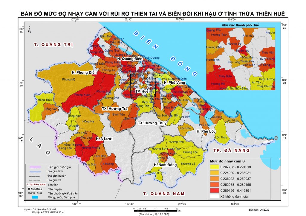 Với mức độ nhạy cảm với thiên tai cao, bản đồ Thừa Thiên Huế giúp cung cấp thông tin và cảnh báo đáng tin cậy trong các trường hợp khẩn cấp. Hãy xem qua hình ảnh để hiểu rõ hơn về mức độ bảo vệ đất nước tại thành phố Huế.